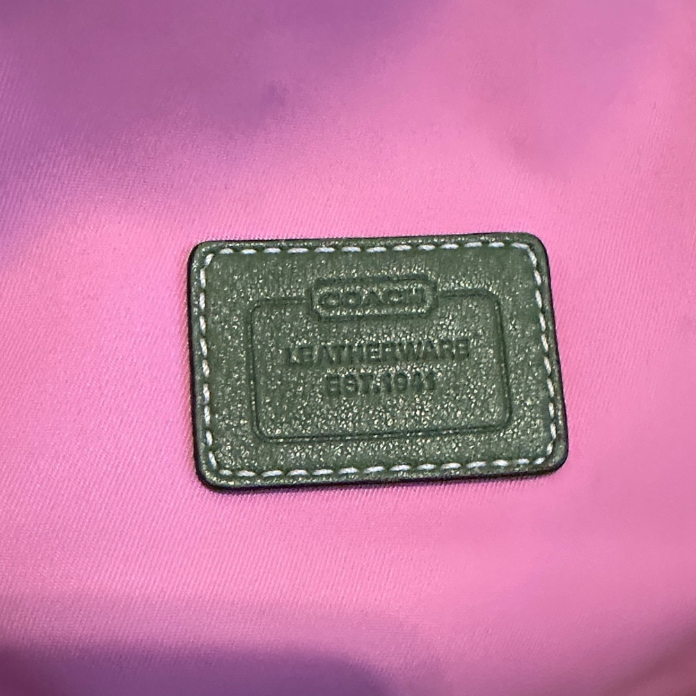 Coach Pink and Green Shoulder Bag - Picture 2 of 3